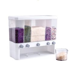 Cerealen Dispenser met 5 Compartimenten en Slimme Portie Controle