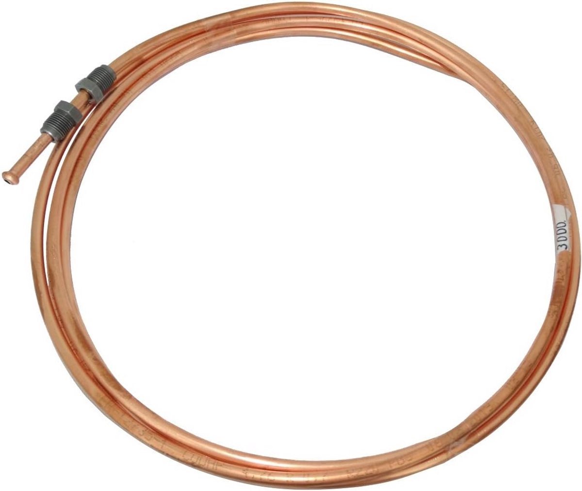 Remleiding Koper Ø 4,76 mm met M10x1 Aansluitingen - 300 cm