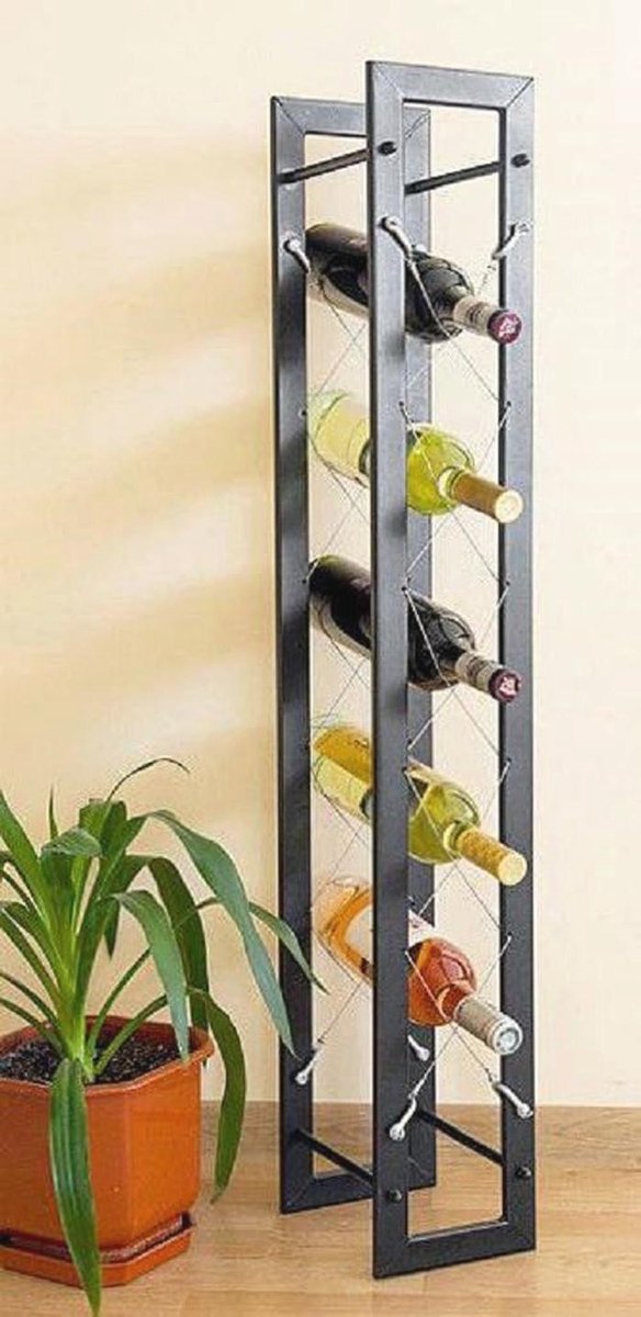 Designer Wijnrek 100 cm van Metaal - Flessenhouder voor Bar