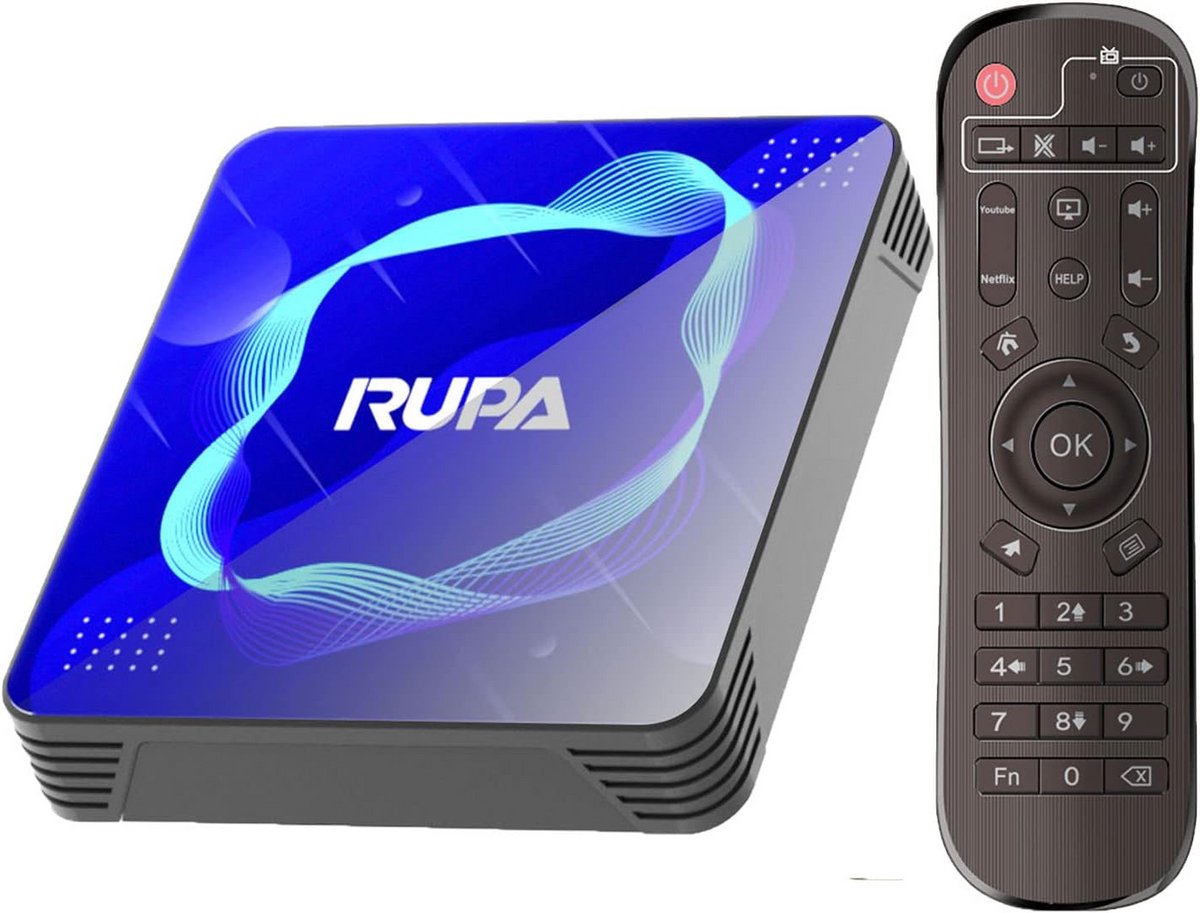 Android TV Box 11.0, Smart TV Box met S905W2 Chip, 2GB RAM en 16GB ROM, 4K en 3D Ondersteuning