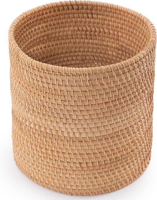 Rotan Mand Grey Jute Handvat - 55x37xH35 cm - Sweet Living Shop Rotan Mand Grey Jute Handvat - 55x37xH35 cm - Sweet Living Shop