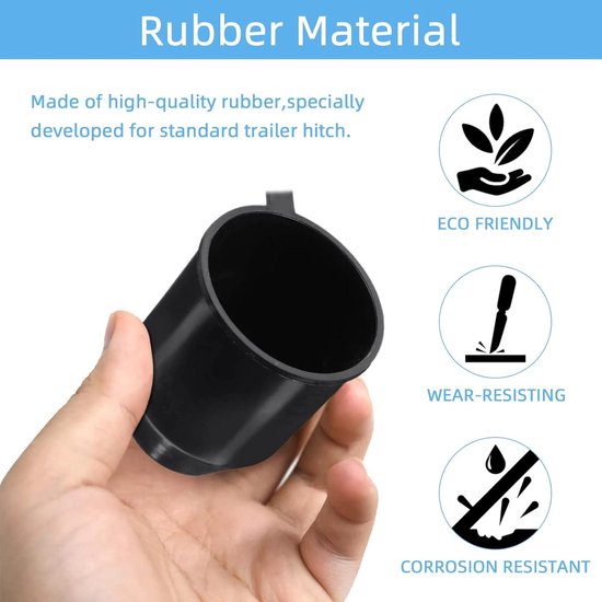 Set: Afdekhoes voor trekhaak, 50 mm rubber/kunststof beschermkap voor aanhanger, personenauto, vrachtwagen, RV (2 stuks golfbal, rood Set: Afdekhoes voor trekhaak, 50 mm rubber/kunststof beschermkap voor aanhanger, personenauto, vrachtwagen, RV (2 stuks golfbal, rood