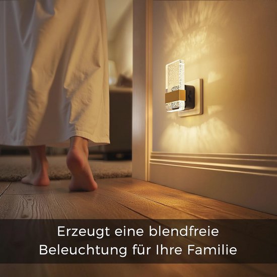 Dimbaar Nachtlampje met Schemeringssensor - Warmwit LED Stekkerlicht voor Kinderen en Volwassenen van Merkloos — afbeelding 2