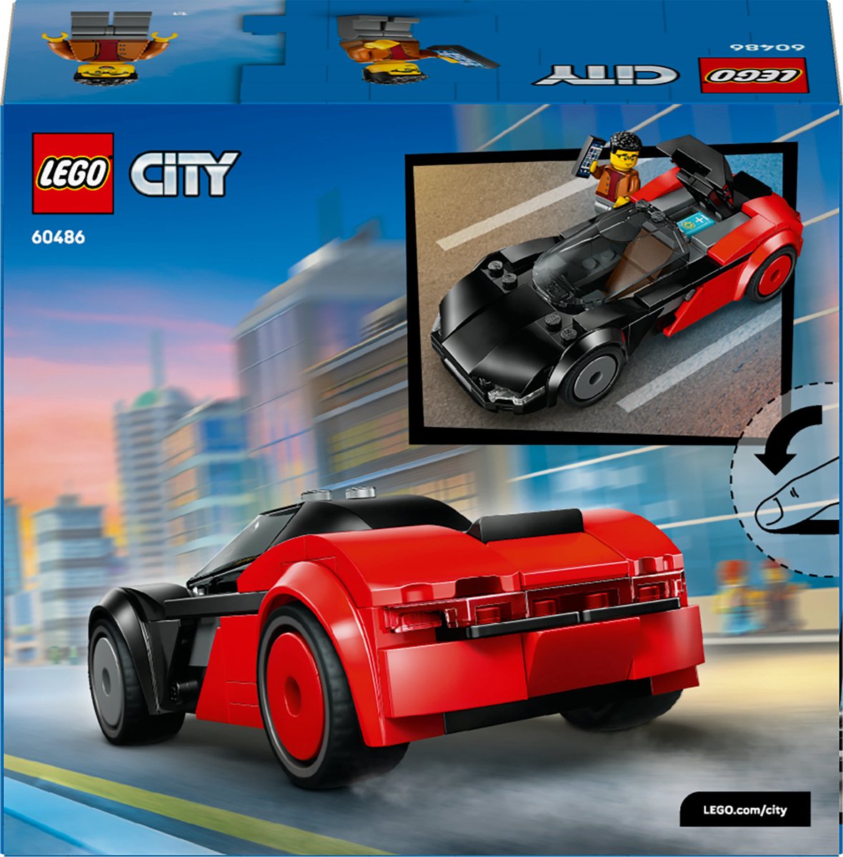 LEGO City EV Supercar Auto Bouwpakket met Speelgoed voor Kinderen met Minifiguur - 60486 — afbeelding 19