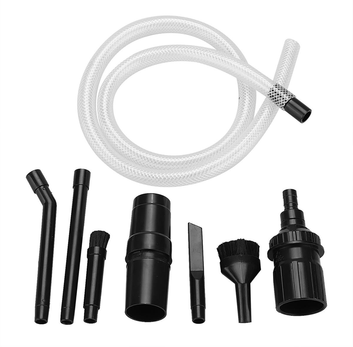 TuseRxln Auto Reinigingsaccessoires - Stofzuiger - 9 Delige Mini Micro Kit Voor Kleine Ruimtes - 9 Pcs - Zwart