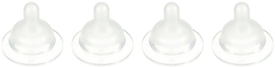 Difrax Flessenspeen Papspeen Wide - Maat Extra Large - 4 stuks