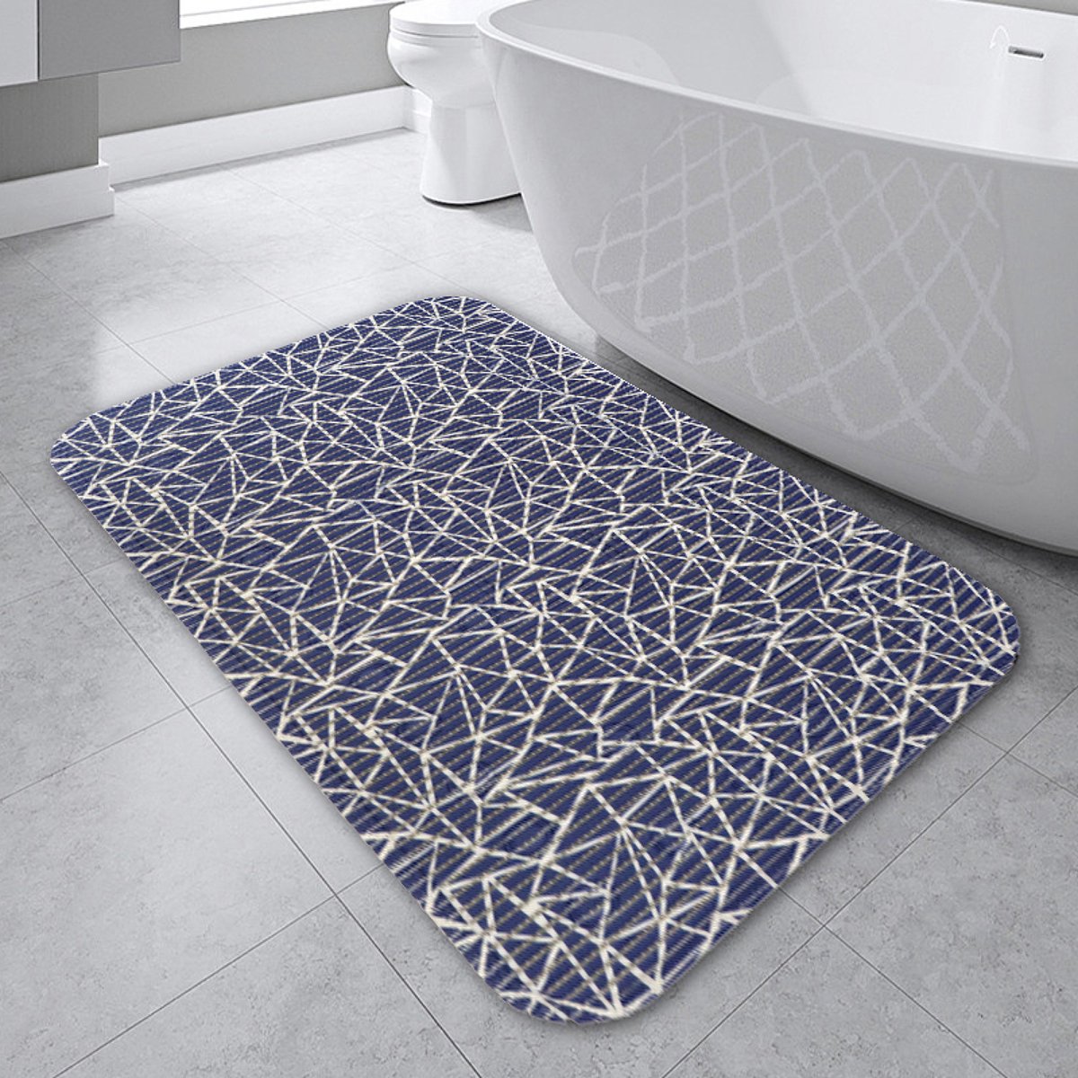 CHIWIN Badkamermat - Antislip Douchemat - PVC Badkamermat - Met Zuignappen - Snel Droog - Veilig voor Badkamer en Douche - 43 x 91 cm