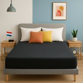 Saphira ESSENTIALS Badstof Hoeslaken – Antraciet – 180x200 cm – 30 cm Matrashoogte – 80% Katoen / 20% Polyester – 360° Rondom Elastiek – Luxe Comfort & Perfecte Pasvorm