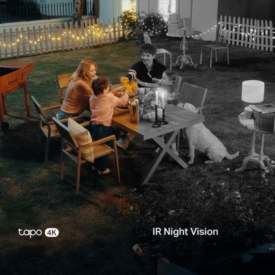Tapo C560WS Beveiligingscamera buiten- 4K 8MP- IP66- Pan Tilt- AI detectie