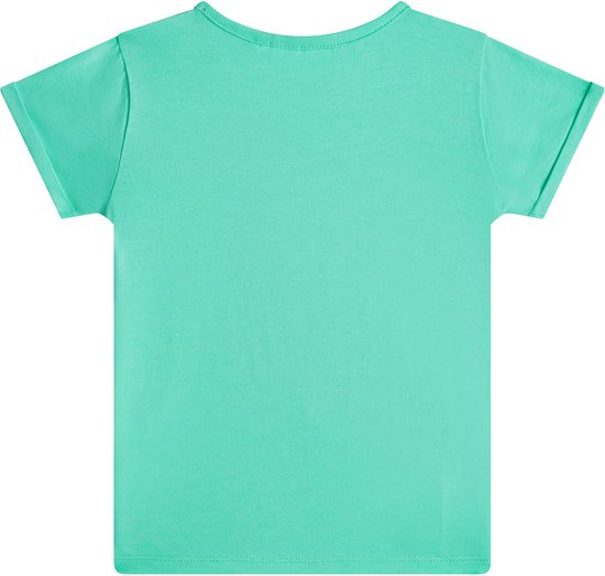 Mintgroen T-shirt met korte mouwen.