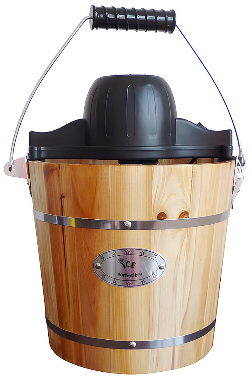 Vente-unique Elektrische sorbetmaker GIVRETO van hout 3.5L