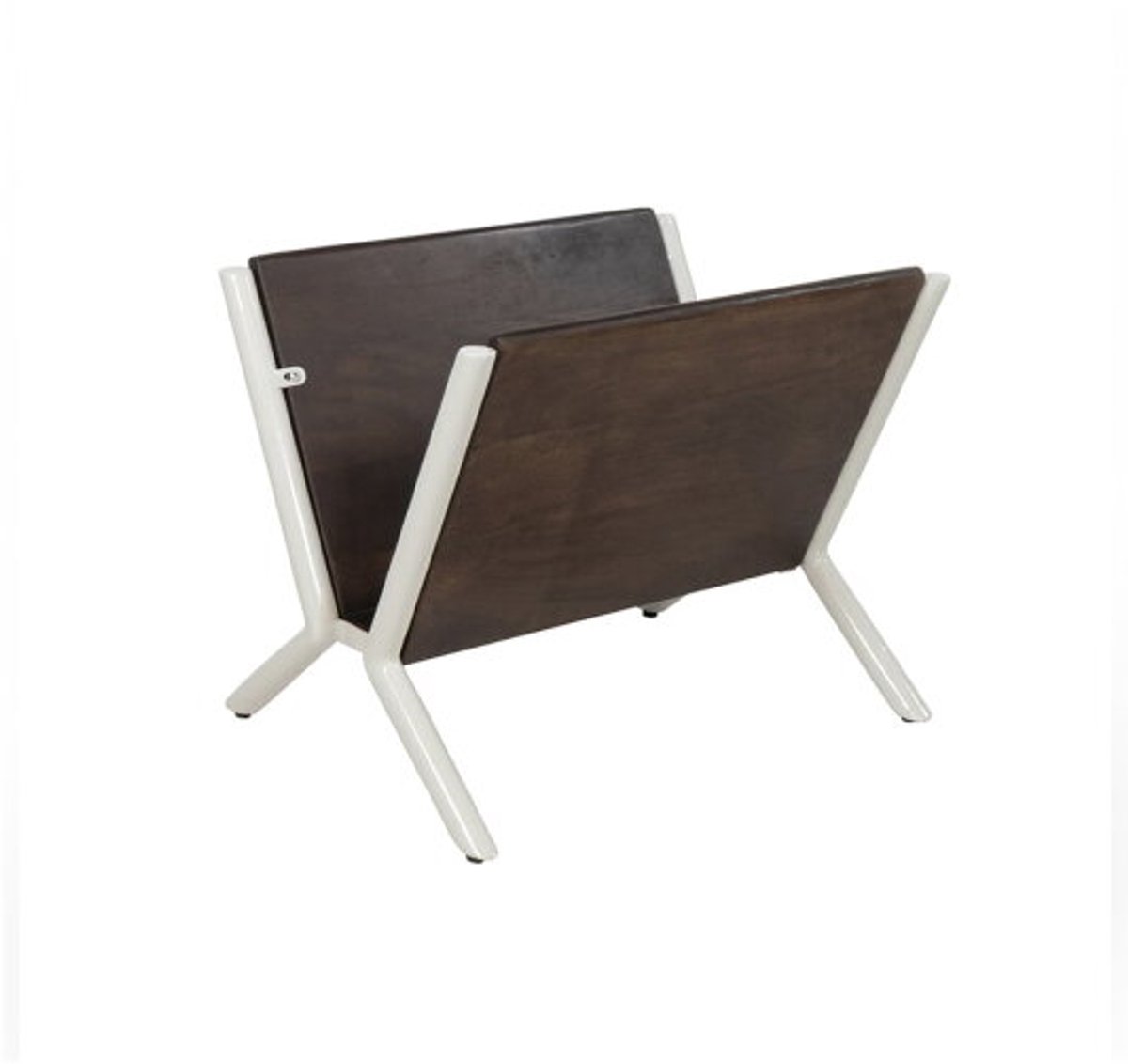 Trinidad lectuurbak mangohout - tijdschriftenhouder - 45x35x35 cm - walnoot