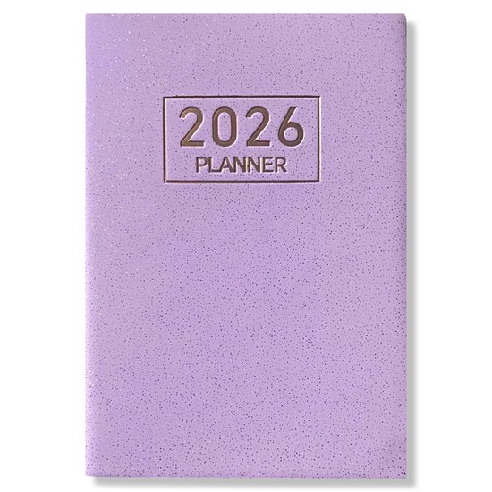 2026 Mini Pocket Agenda - Weekagenda 7D/2P - Softcover Roze - 7,5x10,5cm