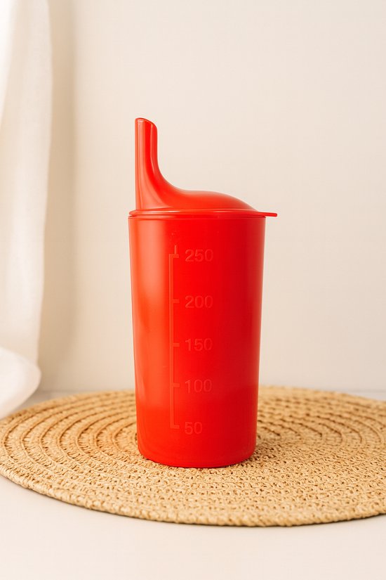 Vitility Drinkbeker met tuit - 250 ml - Rood van Vitility — afbeelding 3