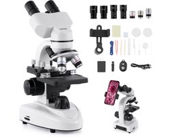 VEVOR Binoculaire Samengestelde Microscoop 40 Tot 2000x Vergroting