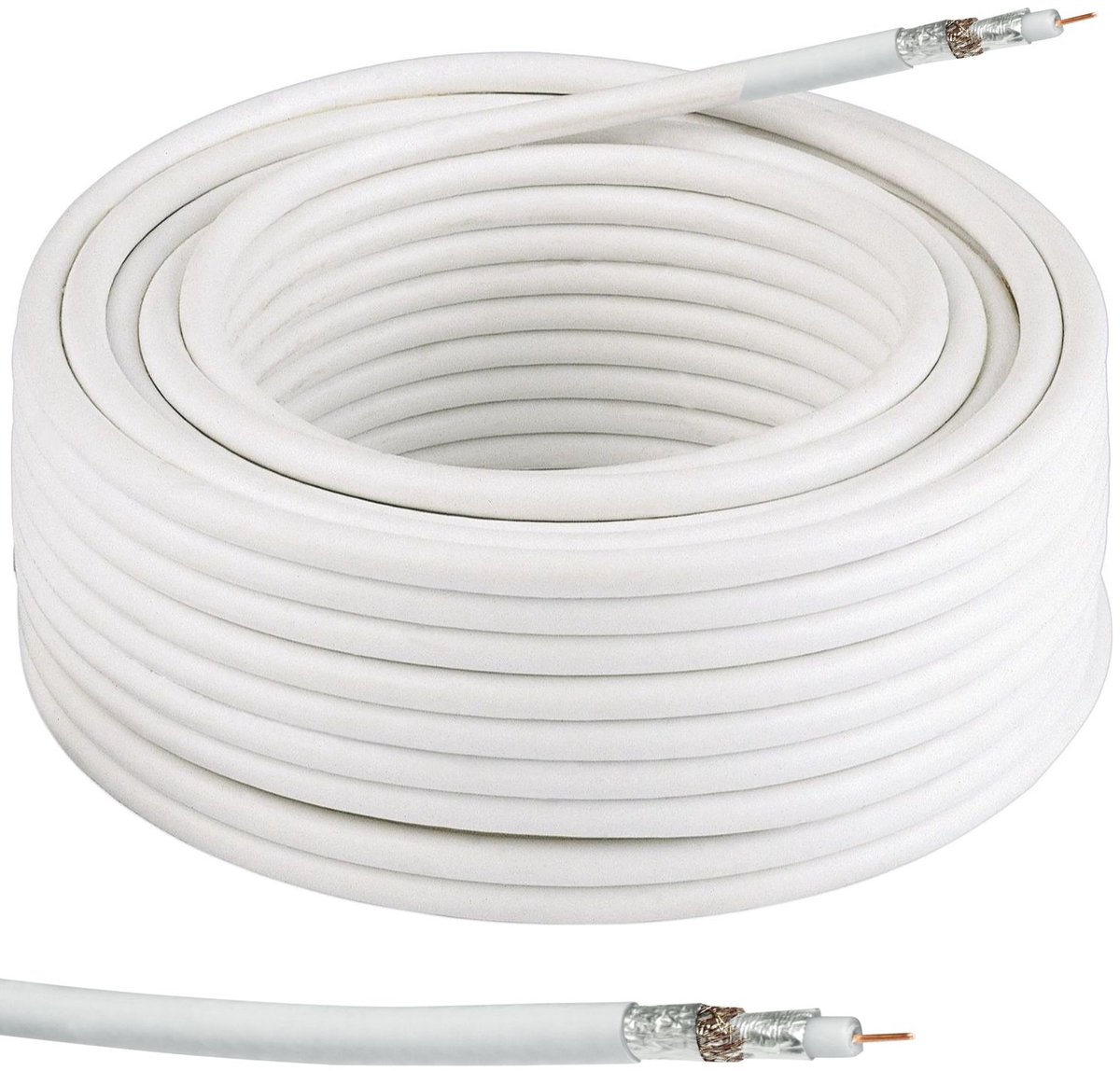 Thomson SAT Installatie Coaxkabel 50m 100dB TV Antennekabel Digitaal Coax 4K