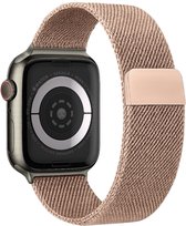 Milanees Horlogebandje Geschikt voor SE 44 mm Band Milanees - Bandje Geschikt voor SE 44 mm Bandje Milanees - Rose Goud