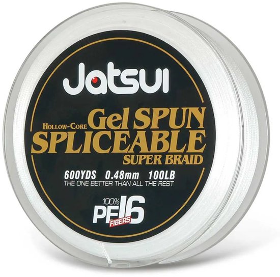 Jatsui Hollow Core 550 M Gevlochten Vislijn Transparant 0.480 mm van Jatsui — afbeelding 2