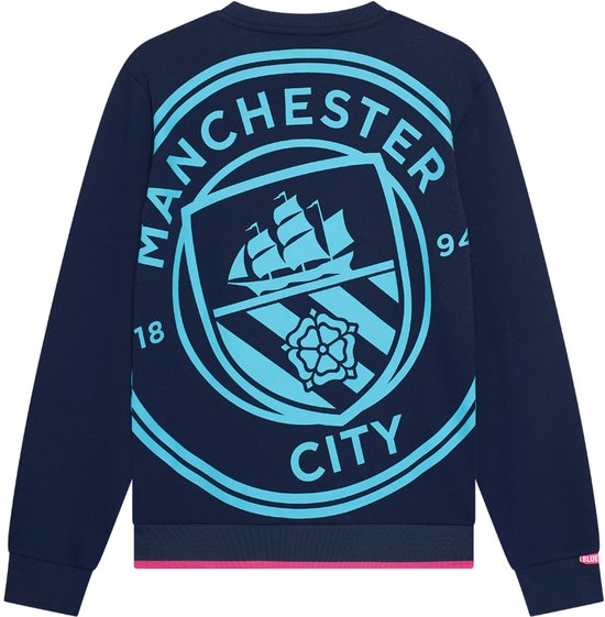 Manchester City Big Logo Sweater Hommes - Taille L - Style de vie - Adultes - Man City Sweater - Fan Merchandise