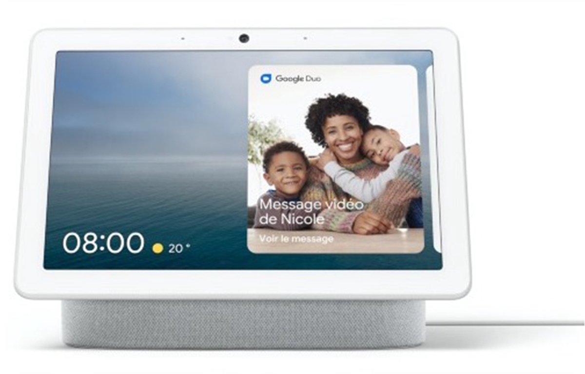 Bol.com Google Nest Hub Max - Smart Speaker met scherm - Chalk - EU aanbieding