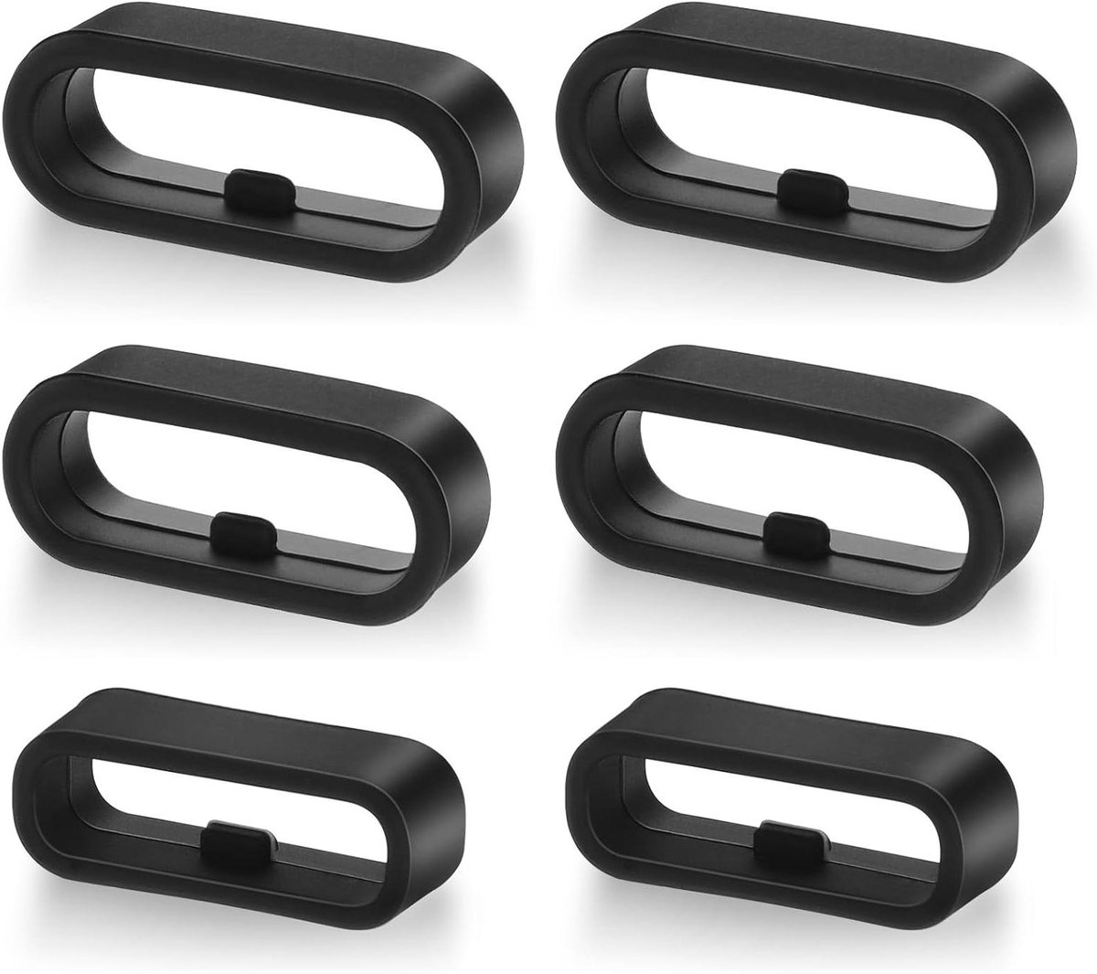 Vervangbare horlogeband voor slimme horloges- universele maat - oplaadkabel inbegrepen - waterbestendig - sportactiviteiten - compatibel met diverse modellen - zwarte kleur - vervangende band voor wearables