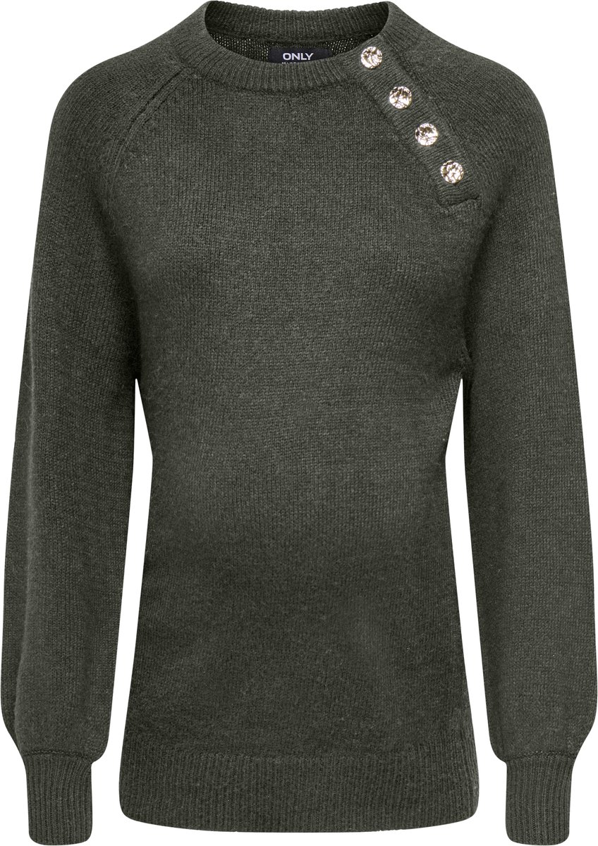 ONLY - OLMEMMA LS BUTTON ONECK KNT - Dames - Gebreide truien