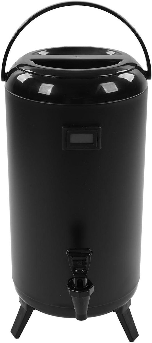12 liter warmwaterdispenser met lcd-display voor thee - geïsoleerd roestvrijstalen drankdispenser met inklapbaar statief - melkopenwinkel .