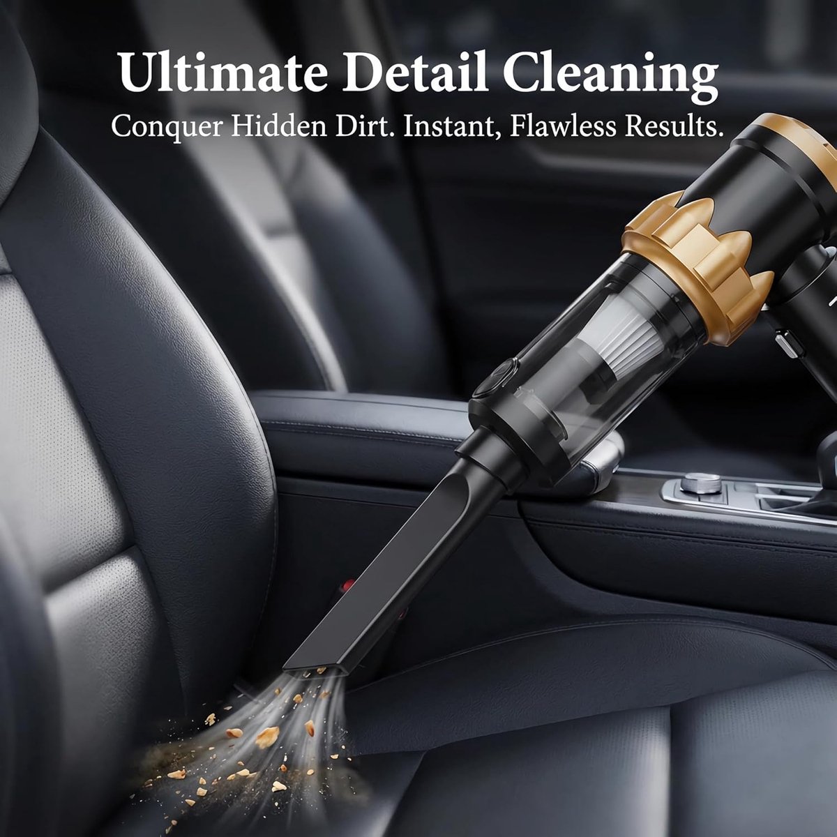 Flexizo Handheld Kruimeldief 22000Pa Draadloos voor Auto en Thuis - afbeelding 2