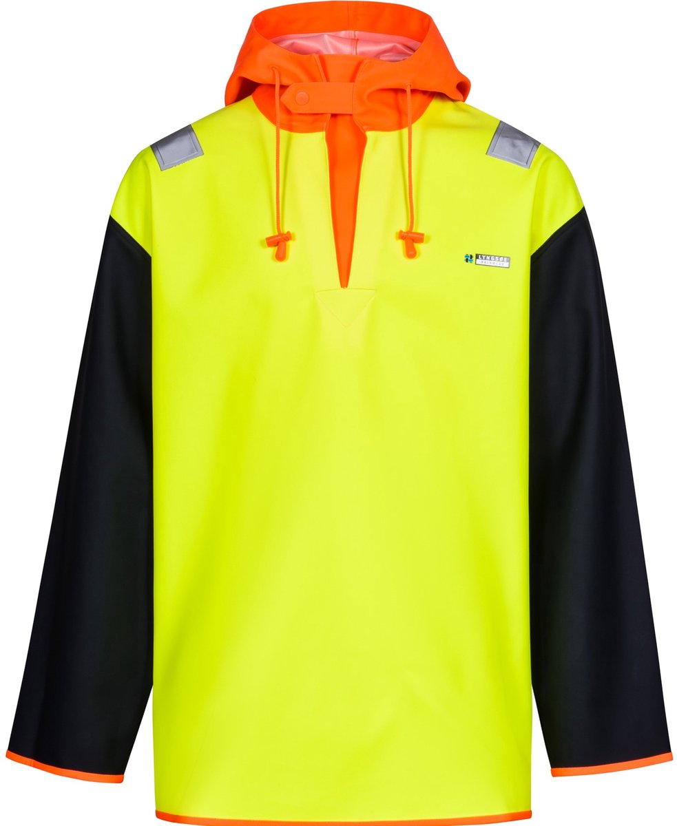 Lyngsøe Rainwear Vissers anorak neon en Geel