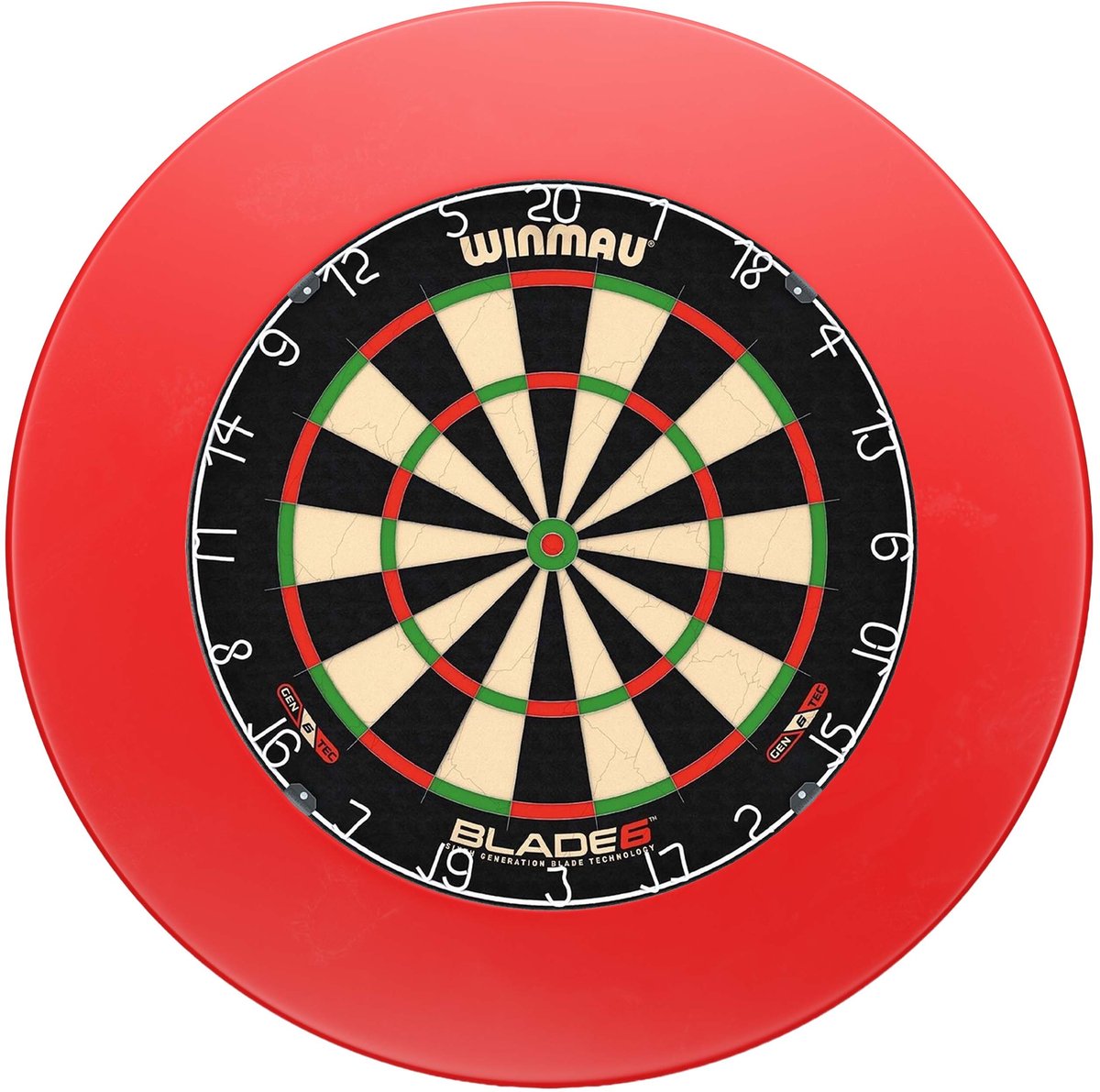 Winmau Blade 6 + Surround - Dartset Rood