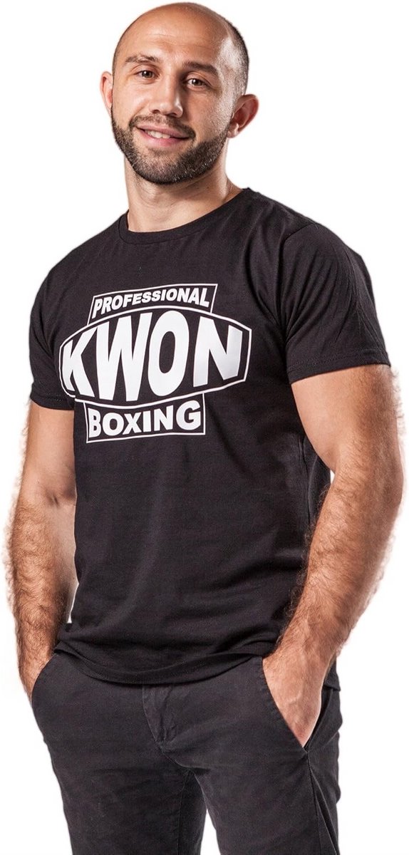 Professioneel Zwart Boksen T-shirt voor Heren en Dames