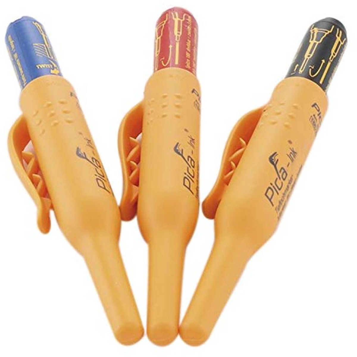 Diepgatmarker Inktset - 3 Stuks, Waterproof en Slijtvast, Voor Diverse Oppervlakken - Zwart, Blauw, Rood