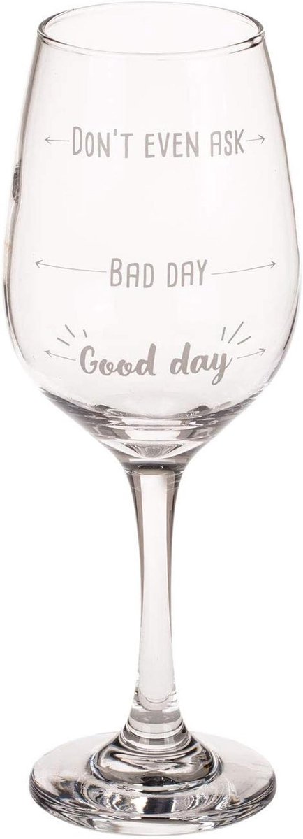 Wijnglas met Grappige Opdruk - Perfect Cadeau voor Elke Gelegenheid - 420 ml