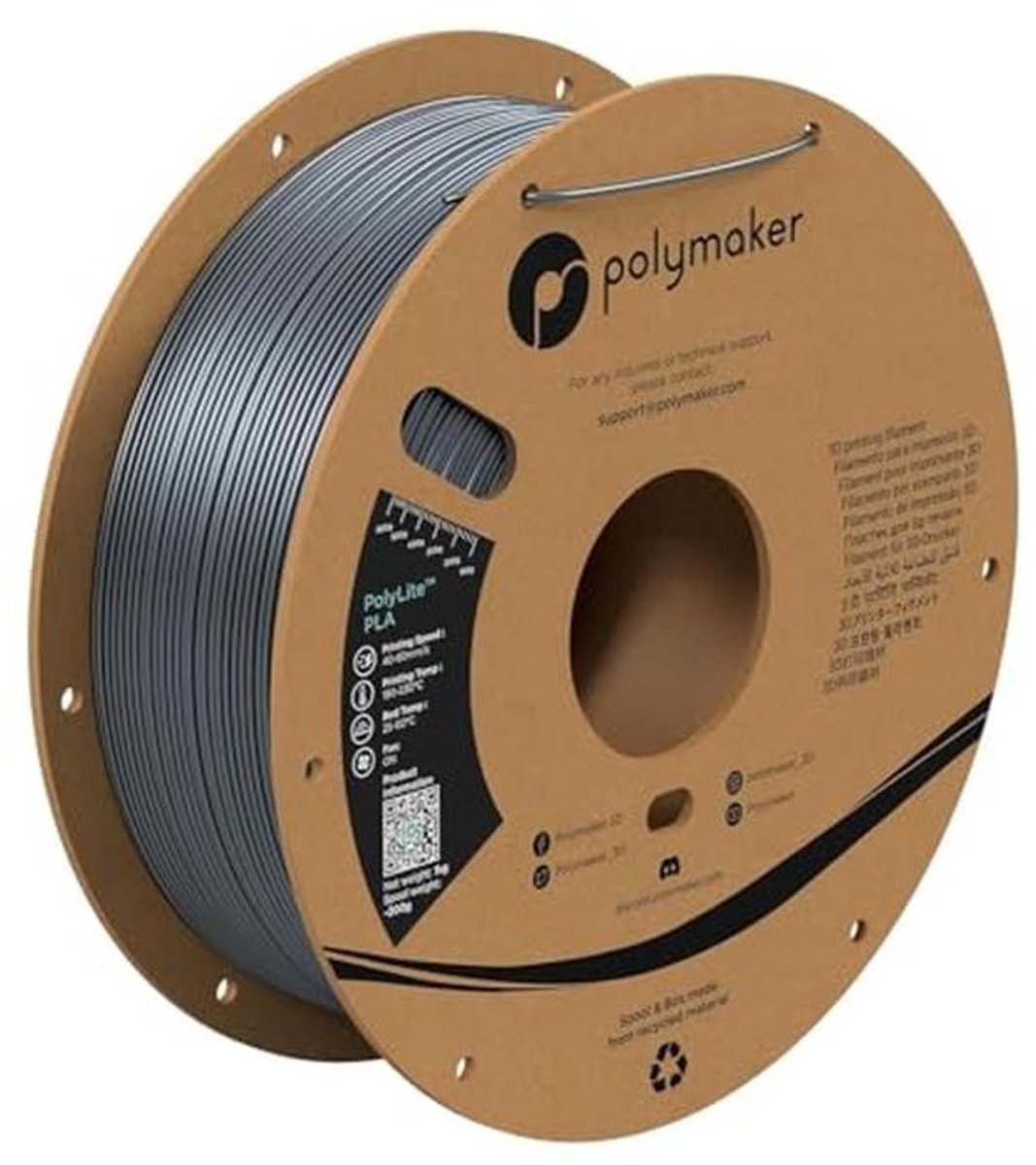 1.75mm Silk Chrome PLA Filament - Hoogwaardig 3D Printmateriaal - 1kg