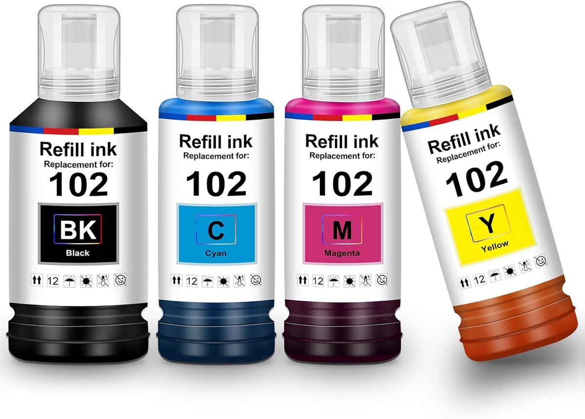 Inktcartridges 102 Multipack voor ET-printers - Hoge kwaliteit en compatibiliteit