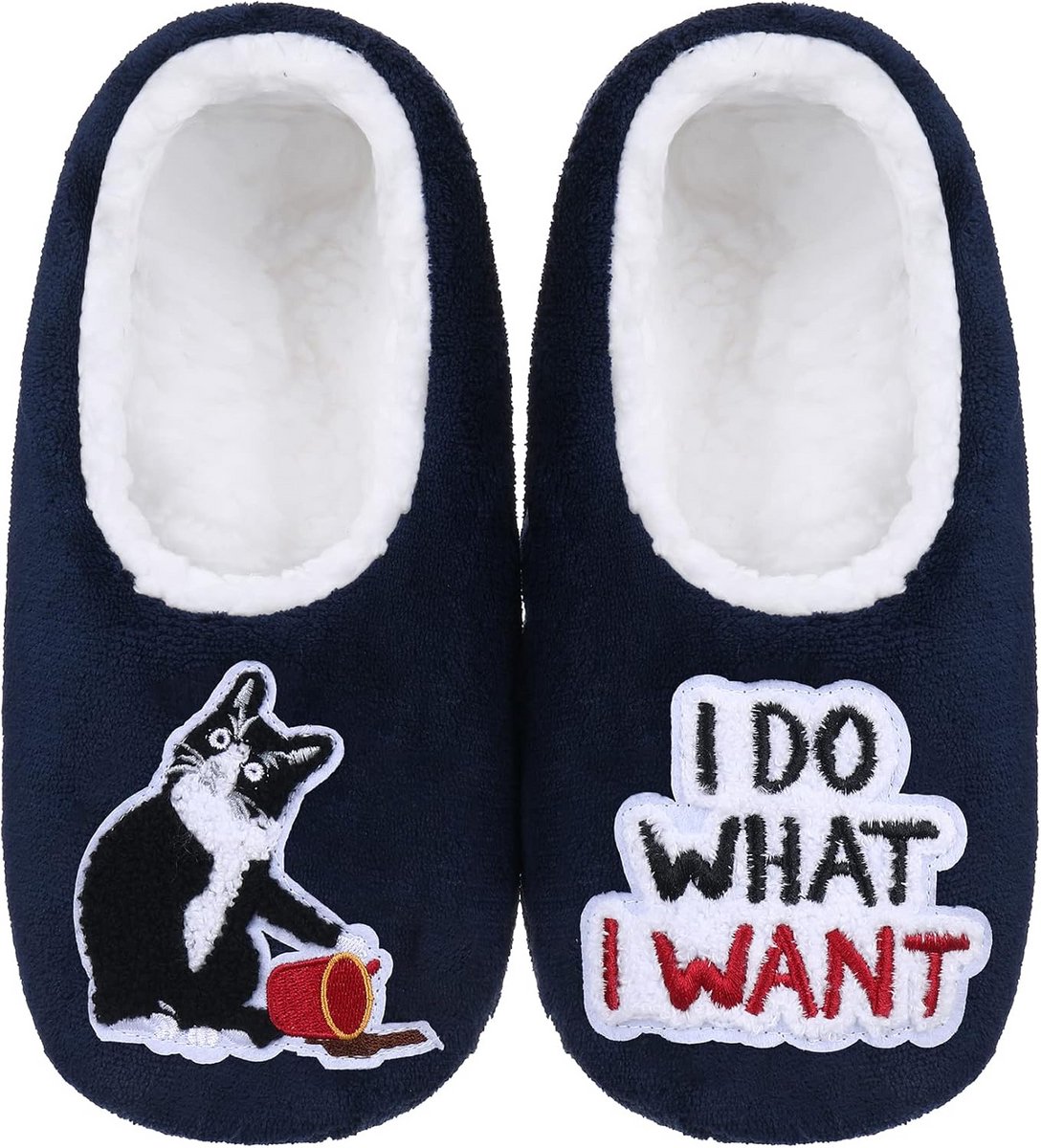 Fluffy Dames Slippers met Grippers - Warme en Gezellige Indoor Sokken