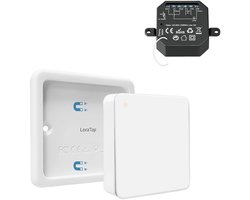 Draadloze schakelaarset met ontvanger en wandbediening voor comfortabele verlichting