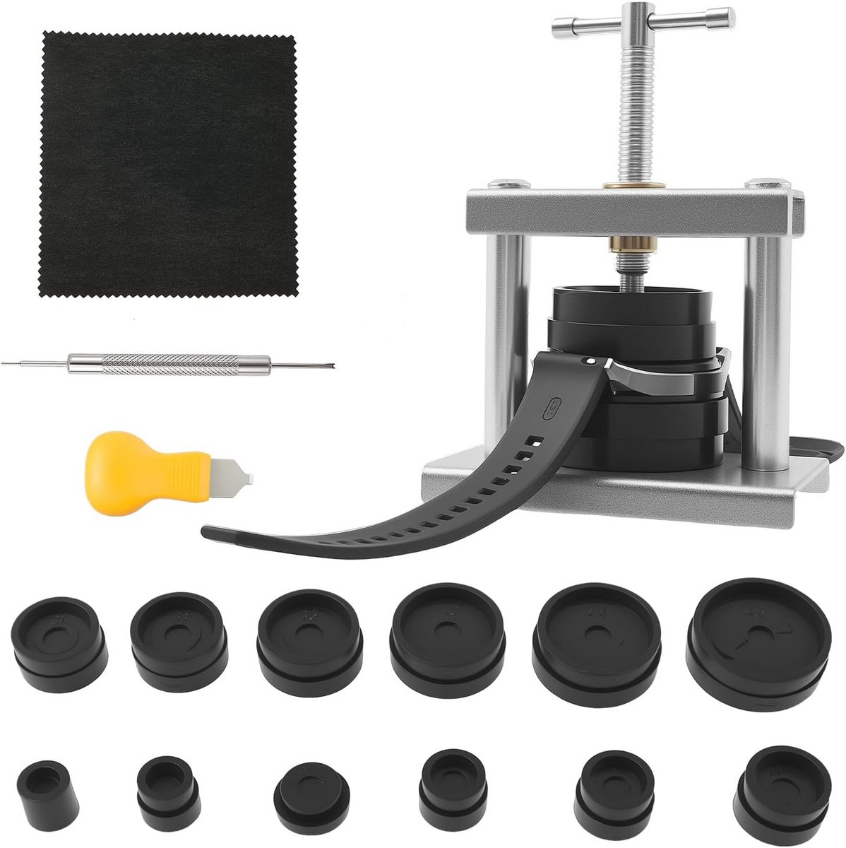 Horlogepers en Gereedschapsset voor Horlogereparatie met 12 Matrijzen