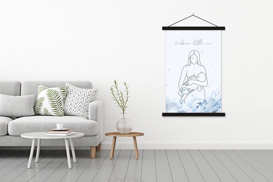 Affiche scolaire - Maman - Bébé - Allaitement - Posters - 120x180 cm - Lattes noires