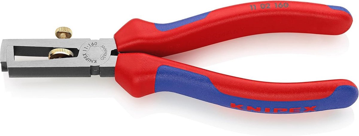 Stripping tangen 160 mm voor kunststof en rubber isolatie met comfortabele handgrepen