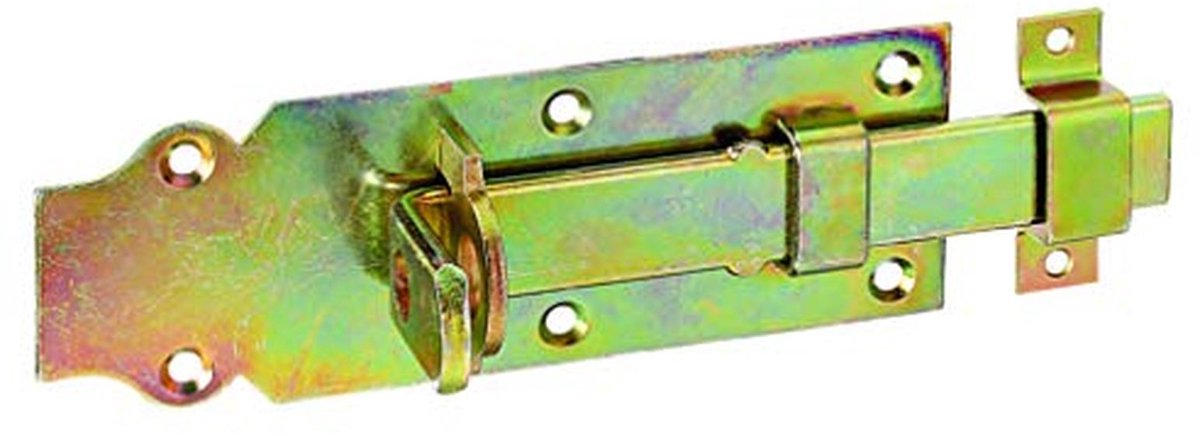Vergrendelingsscharnier met platte handgreep en lus | Gegalvaniseerd en verchroomd | 160 x 56 mm