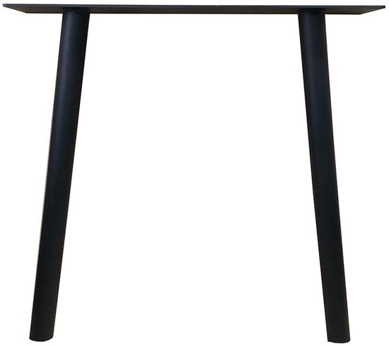 en.casa] Tafelpoten in een set van 2 Maribo metalen poten 42x40 cm in hoogte verstelbaar tafelonderstel voor salontafel bijzettafel zwart