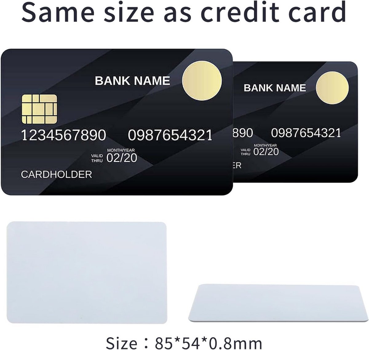 10 Stuks Lege PVC ISO NFC-kaarten voor Smartphone Gegevensoverdracht