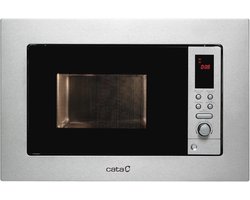 Inbouwmagnetron met Grill - Roestvrij Staal - 20L Capaciteit - 8 Automatische Menu's - 5 Vermogensniveaus