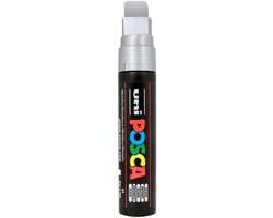 Uni-Ball 186382 – POSCA marker PC17K, met extra brede rechthoekige punt, zilver, 1 stuk