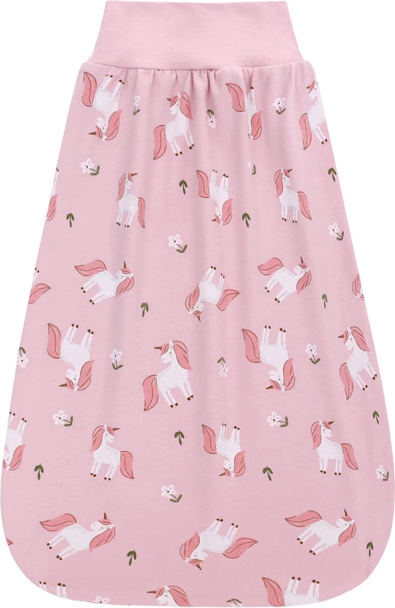 Stunq® Ademend Zomers Slaapzakje voor Baby's van 0-6 Maanden, 100% Katoen, Elastische Tailleband