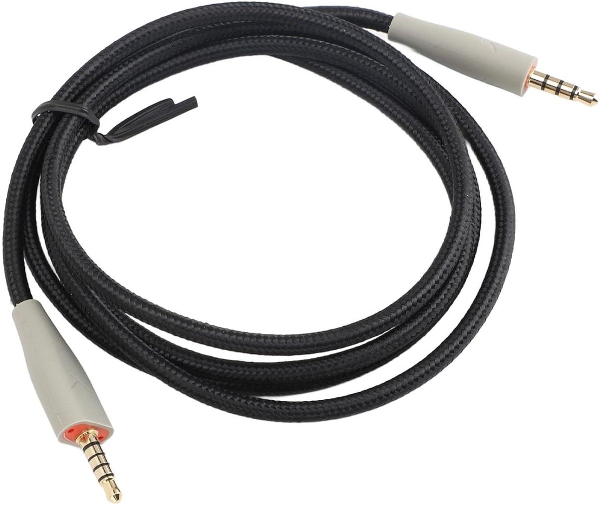 Vervangende koptelefoonkabel 3,5 mm grijs - 1,2 m lang - passend voor MMX 100 headset