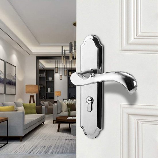 Intersteel enkele deurklink Julietta rechts op rozet mat nikkel/chroom