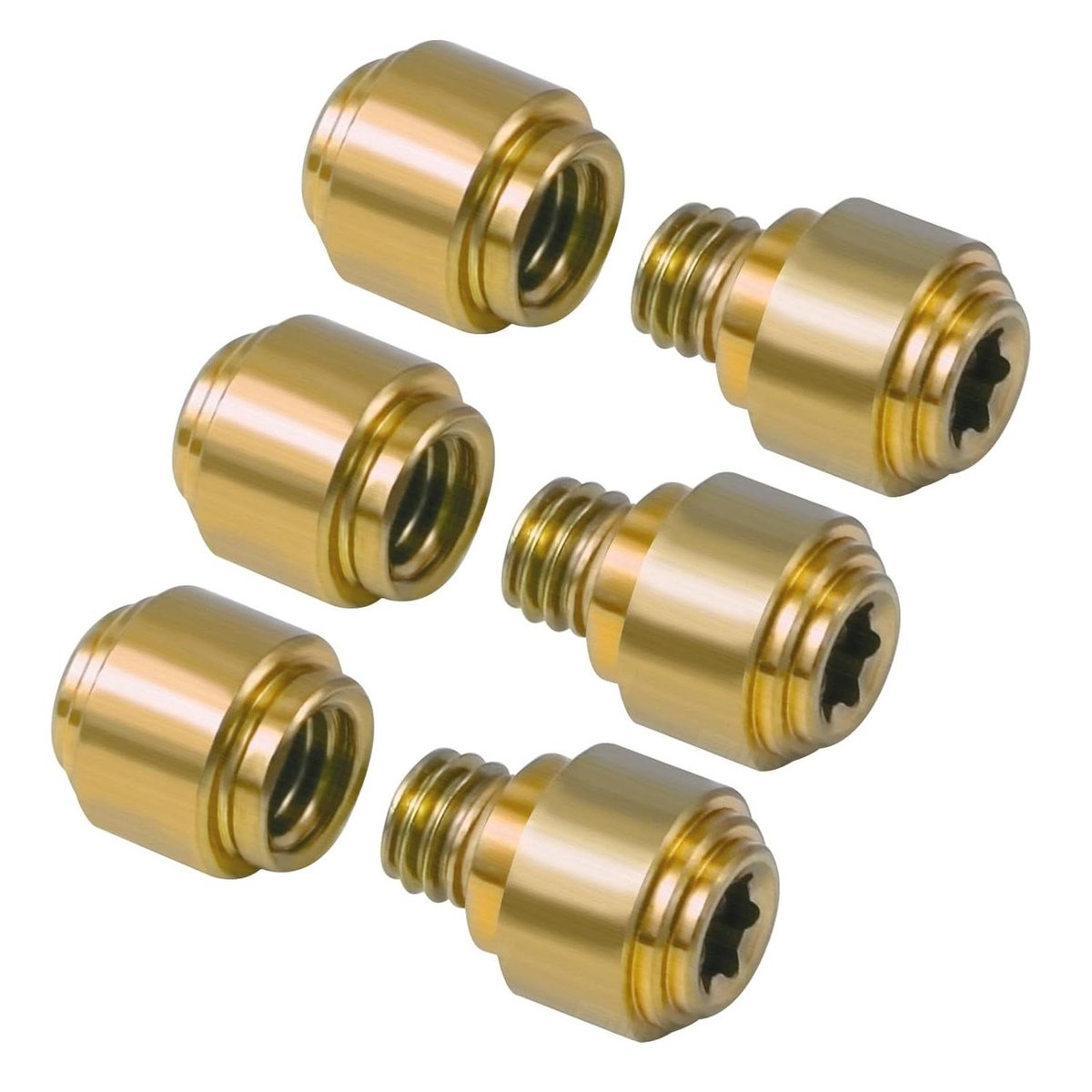 Duimbouten set - Titanium schroeven - Vervangende zakbladschroeven - Benchmade 535 Bugout - Gouden kleur