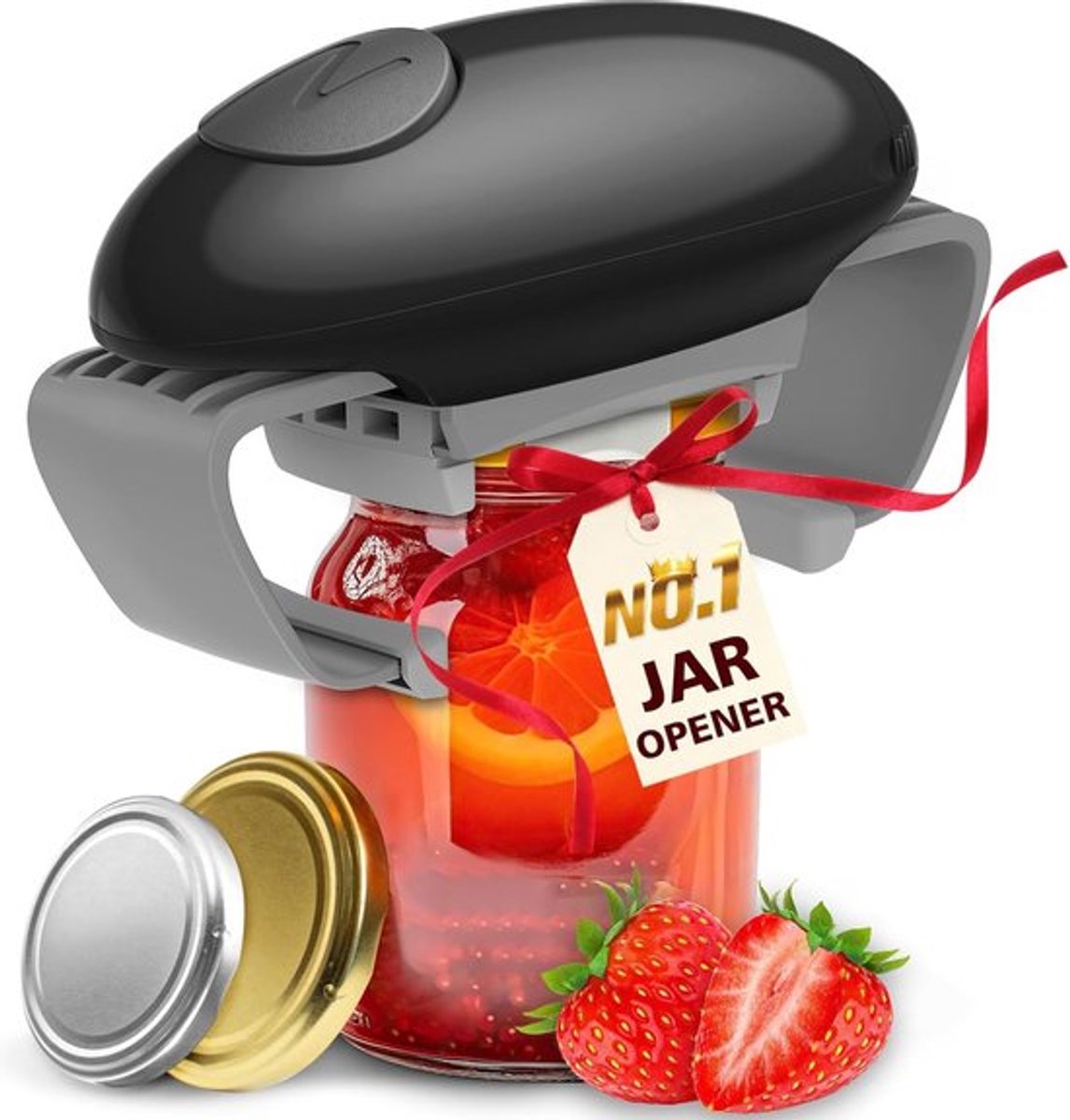Elektrische Jar Opener - Elektrische Kurkentrekker - Automatische Potopener Keukengadget - Elektrische Wijnopener - Automatische Kurkentrekker - Blikopener